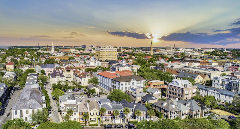 Charleston overhead view