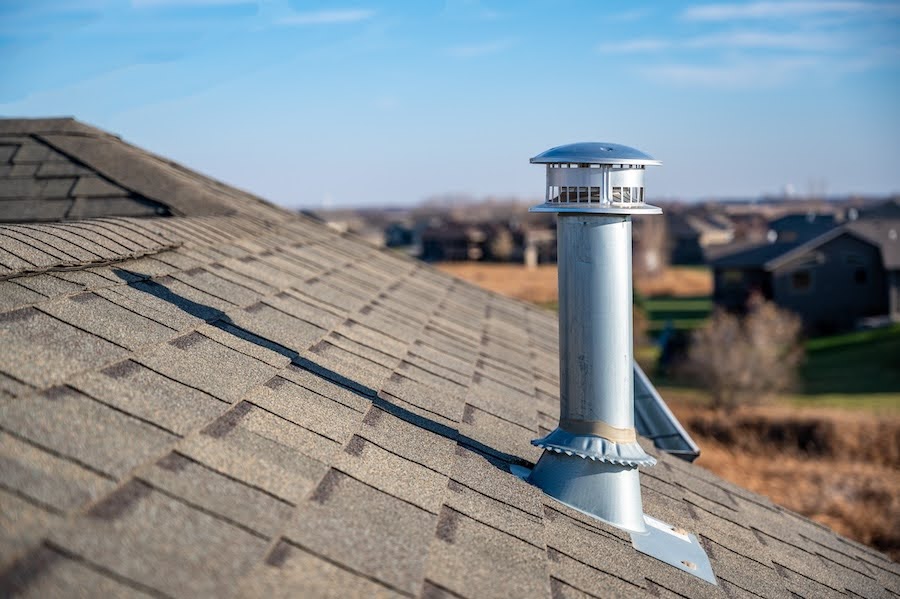 Roof jack chimney